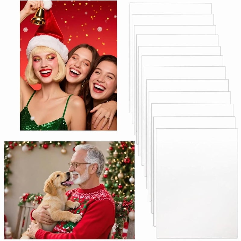 Gootd 12pcs Sublimation Metal Photo Blanks 4x6 Inch - Make Your Permanent Photo Posters Signs, Sublimation Aluminum Blank for Crafters Small Businesses DIY Enthusiasts (12pcs, lvban-4x6) - Image 1